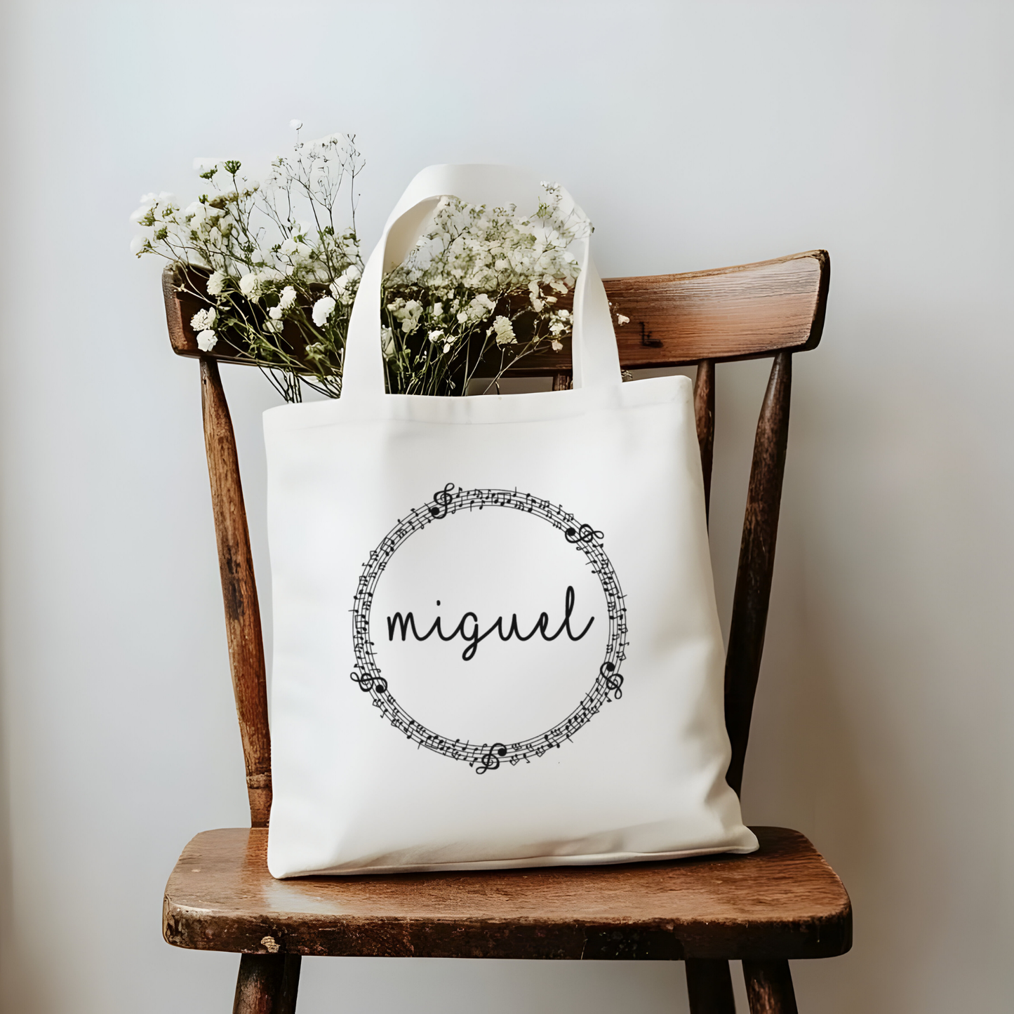 Tote Bag música con nombre